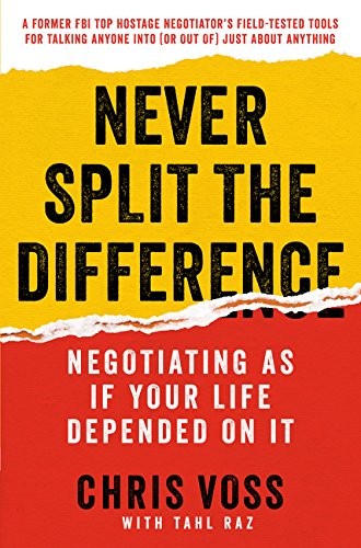 Cover of Never Split the Difference. 