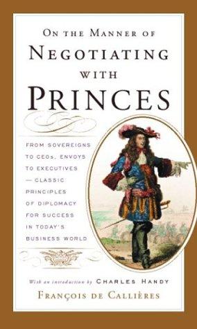Cover of On the Manner of Negotiating with Princes. 