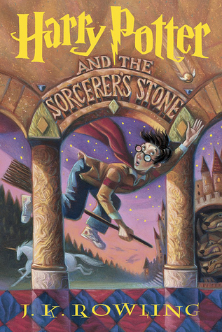 Cover of Harry Potter and the Sorcerer's Stone. 