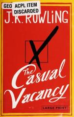 Cover of The Casual Vacancy. 