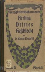 Cover of Berlins Drittes Geschlecht. 