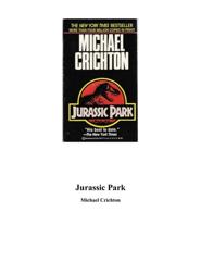 Cover of Jurassic Park. 