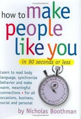 Cover of How to Make People Like You in 90 Seconds or Less. 